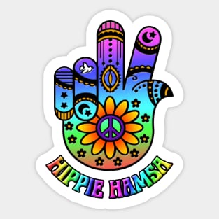 Hippie Hamsa Hand Sticker